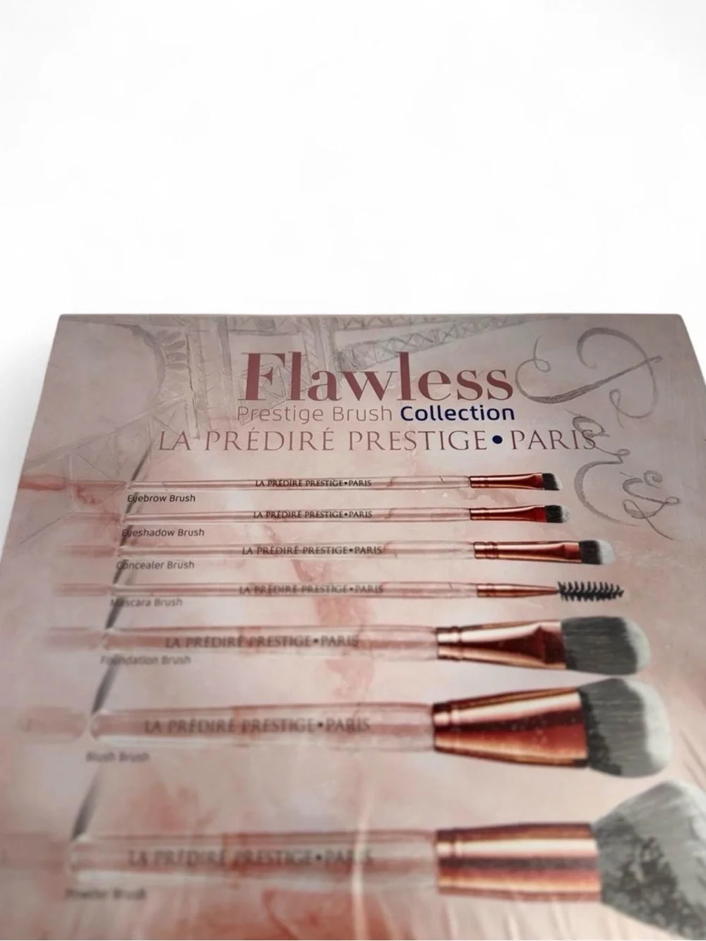 La Prédiré Paris Flawless 7-Piece Makeup Brush Set New Sealed